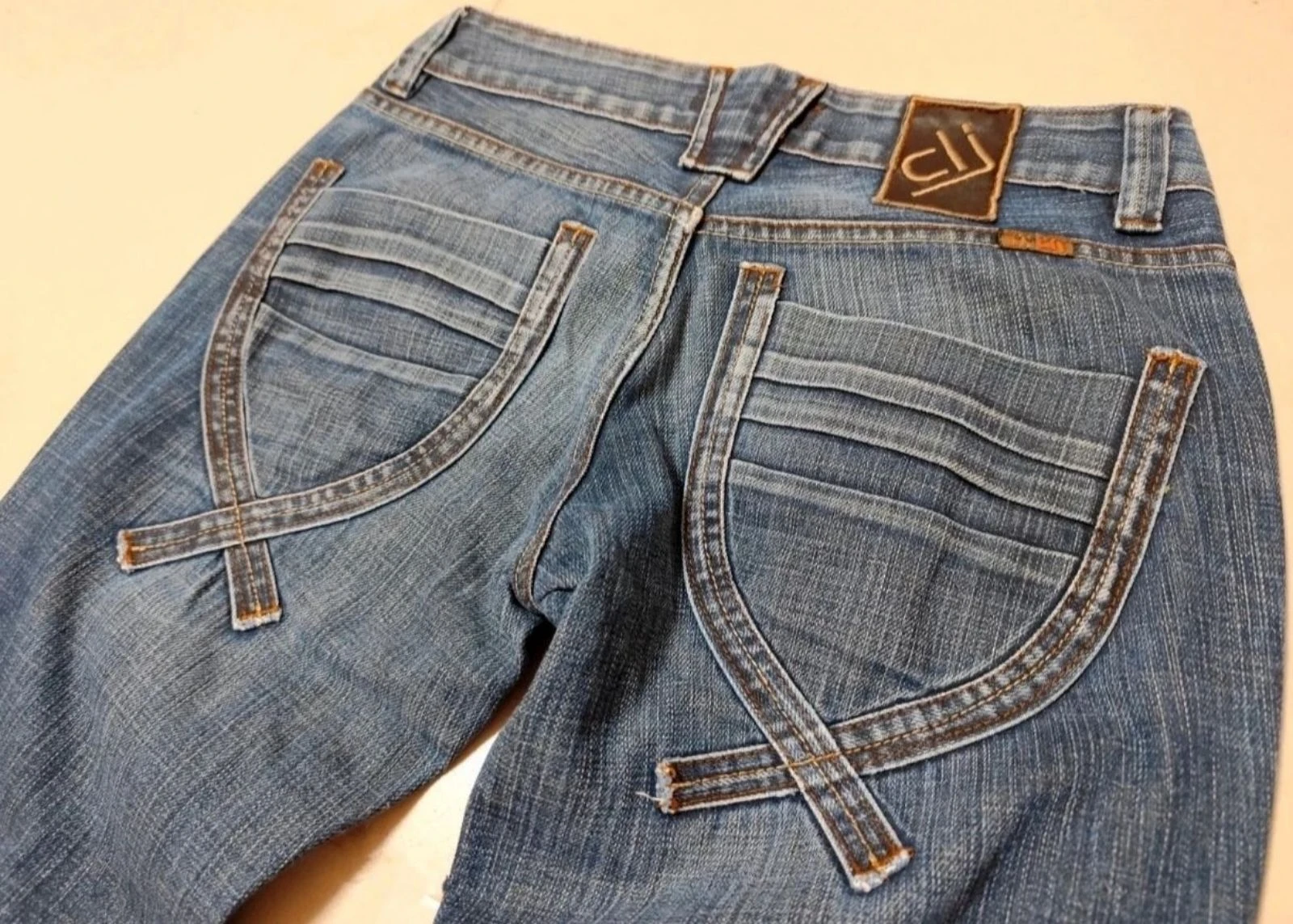 Jean court vintage taille basse (S) – photo 3